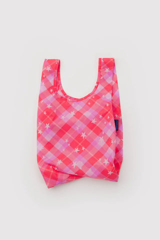 Baby BAGGU Pink Plaid Star