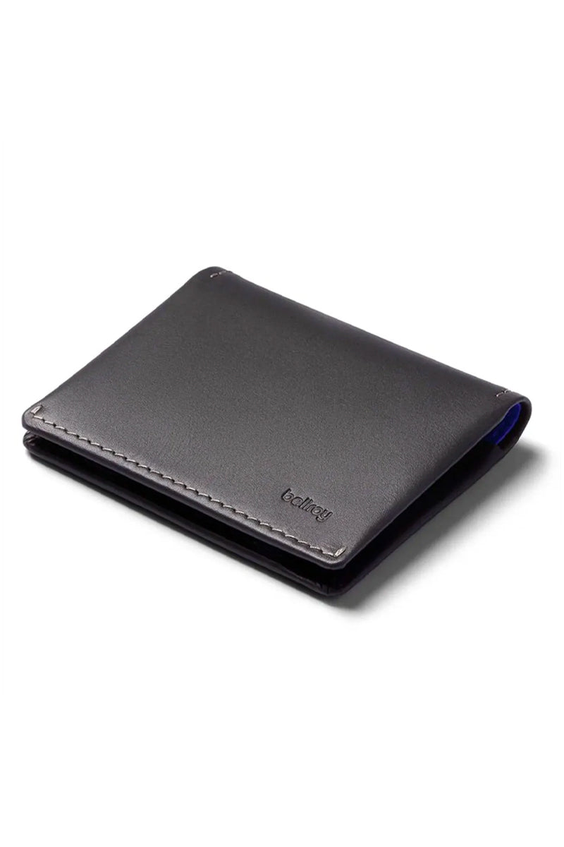 RFID Bifold Credit Card Holder, Black/Cobalt