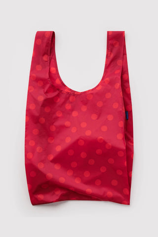 Big polka dot tote on a light background