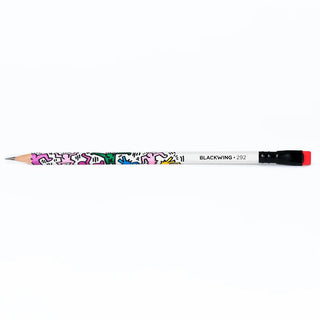 Blackwing pencil with colorful design on a white background