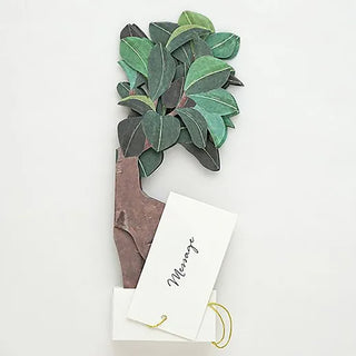 Blooming Chinese Banyan Pop-Up Card