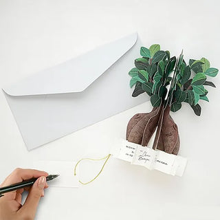 Blooming Chinese Banyan Pop-Up Card