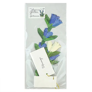 Blooming Japanese Gentian Pop-Up Card