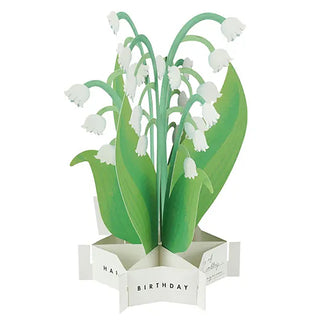 Blooming Lily of the Valley Pop-Up Birthday Card