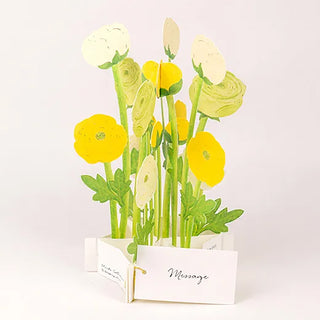 Blooming Ranunculus Pop-Up Card