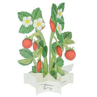 Blooming Strawberry Pop-Up Mini Card
