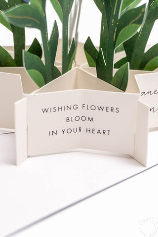 Blooming Japanese Gentian Pop-Up Card