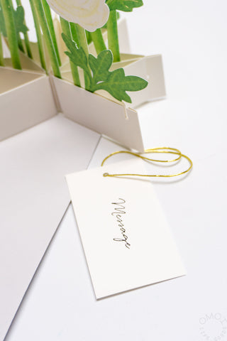 Blooming Ranunculus Pop-Up Card