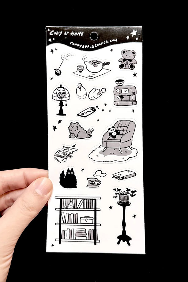 Candy Apple Comics Cozy At Home Sticker Sheet