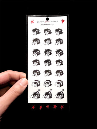 Candy Apple Comics Emotional Sticker Sheet