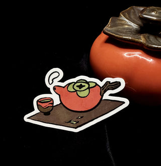 Candy Apple Comics Persimmon Teapot Vinyl Sticker