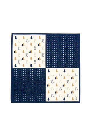 Cat Furoshiki Navy