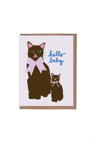 Cat & Kitten Baby Card