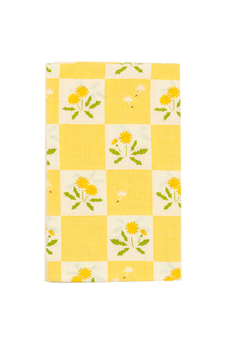 Checkered Dandelions Tenugui