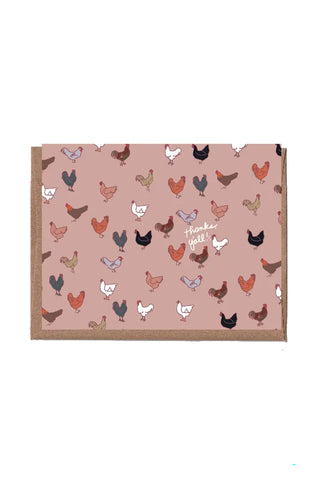 Chicken Thank You Greeting Card