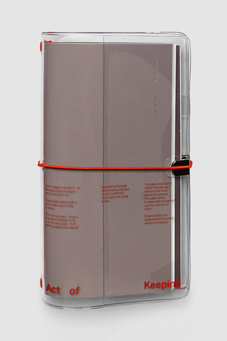 Cloth & Paper Act of Keeping A5 Slim Travel Notebook Cover Clear Vinyl