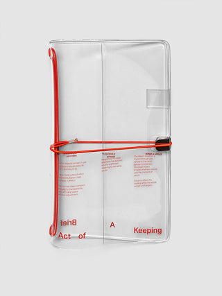 Cloth & Paper Act of Keeping A5 Slim Travel Notebook Cover Clear Vinyl