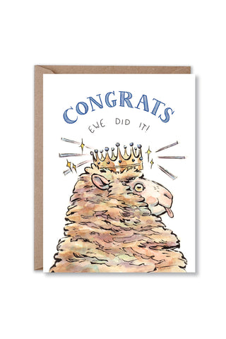 Congrats Ewe Did It Card