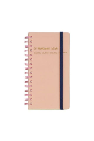 Light pink with pink spirals and dark band on a white background