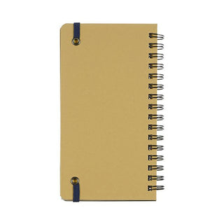 Back of notebook spiral binding on a white background