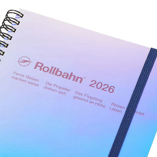 Rollbahn 2026 planner with gradient cover