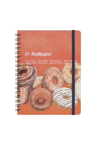 DELFONICS Rollbahn American Sweets Large Spiral Notebook Doughnut