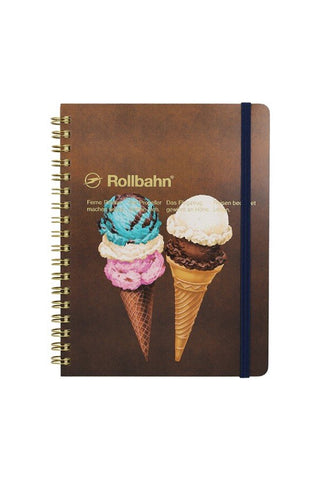 DELFONICS Rollbahn American Sweets Large Spiral Notebook Ice Cream