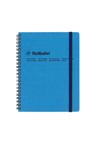 DELFONICS Rollbahn Large Spiral Notebook Cap-Martin Blue