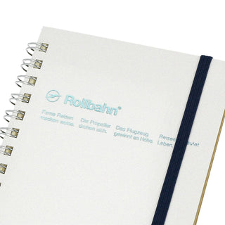 DELFONICS Rollbahn Pocket Memo Spiral Notebook Metallic Pearl White
