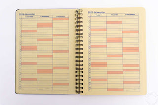 DELFONICS 2024-2025 Rollbahn Clear A5 Monthly Planner Orange