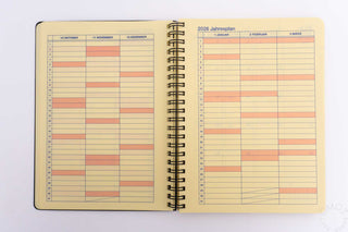 DELFONICS 2024-2025 Rollbahn Clear A5 Monthly Planner Orange