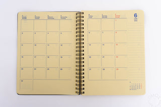 DELFONICS 2024-2025 Rollbahn Clear A5 Monthly Planner Orange