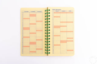 DELFONICS 2024-2025 Rollbahn Snake Slim Monthly Planner