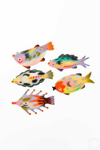 Duck.Ruai Glittered Fish Sticker