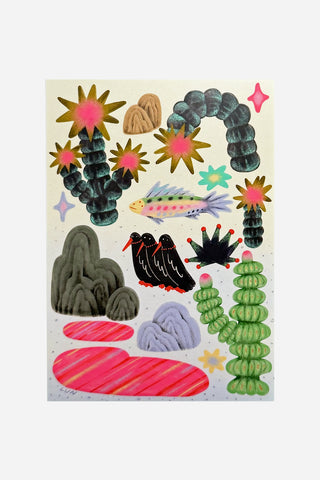 Duck.Ruai Oasis Sticker Sheet