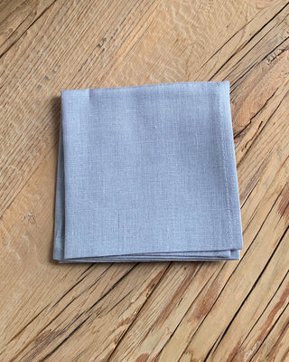 Fog Linen Work Handkerchief Pale Blue