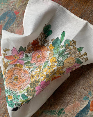 Fog Linen Work x Isabelle Boinot Handkerchief Bouquet