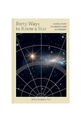 Book cover of 'Forty Ways to Know a Star' with starry sky design