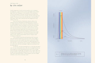 Book open to a page with text and a graph on a light blue background