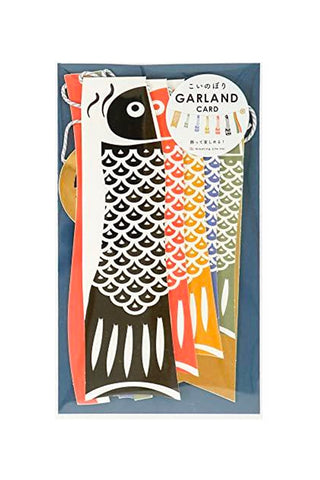 Koi Fish Garland Greeting Card