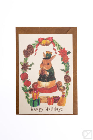 Nutcracker Bunny Holiday Card