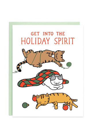 Holiday Spirit Cats Card