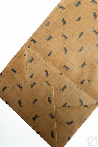 Wax Paper Bags Cat Grid