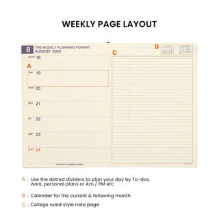 HIGHTIDE 2026 A5 LEFT Weekly + Monthly Planner Refill