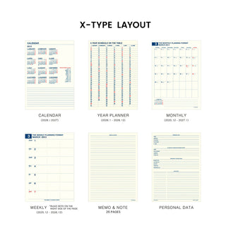 HIGHTIDE 2026 A5 LEFT Weekly + Monthly Planner Refill