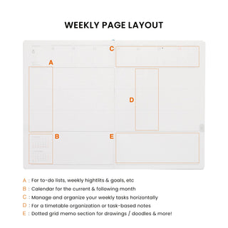 HIGHTIDE Castleton 2026 B6 Vertical Weekly Planner