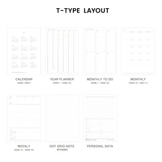 HIGHTIDE Castleton 2026 B6 Vertical Weekly Planner