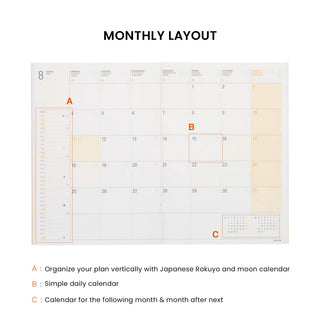 HIGHTIDE 2026 Papillon B6 Weekly Block Planner Blue Green