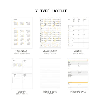 HIGHTIDE 2026 Papillon B6 Weekly Block Planner Blue Green