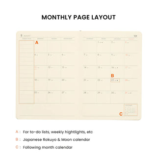 HIGHTIDE 2026 A6 Honeybees Weekly Planner